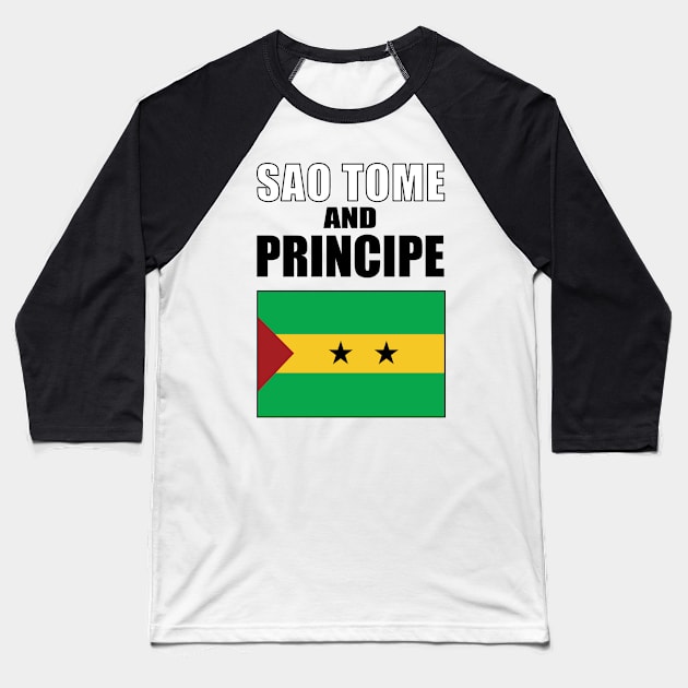 Flag of Sao Tome and Principe Baseball T-Shirt by KewaleeTee